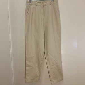 L.L. Bean Women’s Original Fit Size 12 Khaki Pleated Slacks